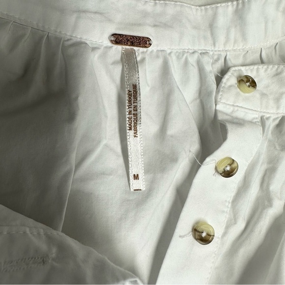 Free People Hey Baby Hi-Low Oversize Top 100% Cotton Size medium - Picture 9 of 12